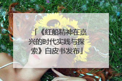 《红船精神在嘉兴的时代实践与探索》白皮书发布