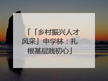 「乡村振兴人才风采」申学林：扎根基层践初心