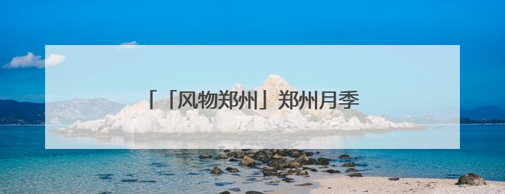 「风物郑州」郑州月季公园：一路繁花相迎