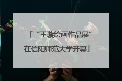 “王璇绘画作品展”在信阳师范大学开幕