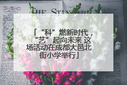 “科”燃新时代，“艺”起向未来 这场活动在成都大邑北街小学举行