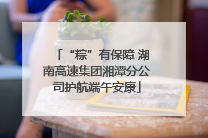 “粽”有保障 湖南高速集团湘潭分公司护航端午安康