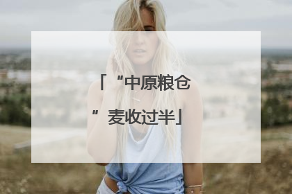 “中原粮仓”麦收过半