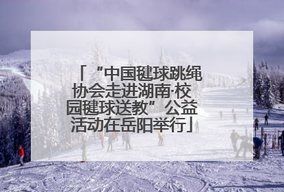 “中国毽球跳绳协会走进湖南·校园毽球送教”公益活动在岳阳举行