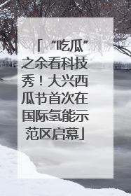 “吃瓜”之余看科技秀！大兴西瓜节首次在国际氢能示范区启幕