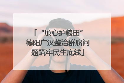 “廉心护粮田” 德阳广汉整治群腐问题筑牢民生底线