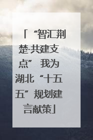 “智汇荆楚·共建支点” 我为湖北“十五五”规划建言献策