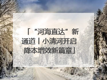 “河海直达”新通道丨小清河开启降本增效新篇章