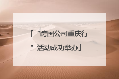 “跨国公司重庆行”活动成功举办