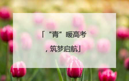“青”暖高考，筑梦启航