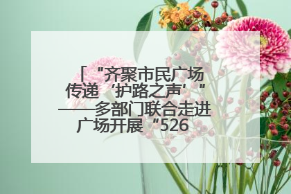 “齐聚市民广场 传递‘护路之声’”——多部门联合走进广场开展“526 我爱路”宣传活动