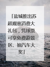盐城推出苏超观赛消费大礼包，凭球票可享免费游景区、抽汽车大奖