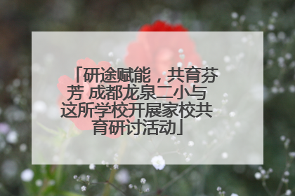 研途赋能，共育芬芳 成都龙泉二小与这所学校开展家校共育研讨活动