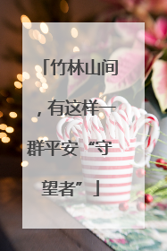 竹林山间，有这样一群平安“守望者”