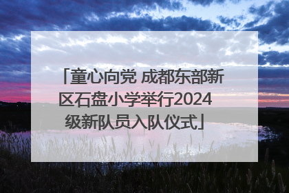 童心向党 成都东部新区石盘小学举行2024级新队员入队仪式