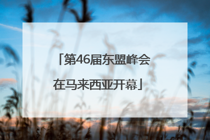 第46届东盟峰会在马来西亚开幕