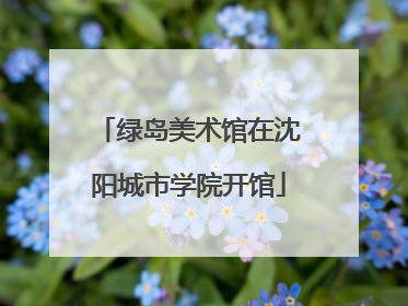 绿岛美术馆在沈阳城市学院开馆