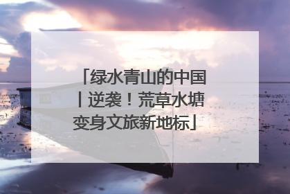 绿水青山的中国丨逆袭！荒草水塘变身文旅新地标
