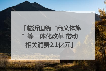 临沂围绕“商文体旅”等一体化改革 带动相关消费2.1亿元