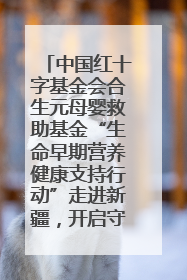 中国红十字基金会合生元母婴救助基金“生命早期营养健康支持行动”走进新疆，开启守护母婴新篇章！