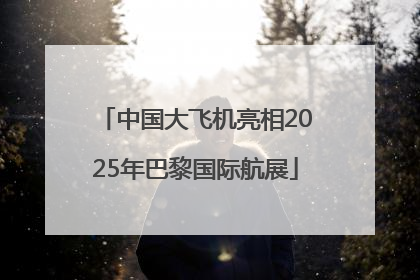 中国大飞机亮相2025年巴黎国际航展