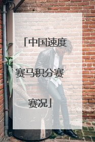 中国速度赛马积分赛赛况