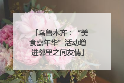 乌鲁木齐：“美食嘉年华”活动增进邻里之间友情