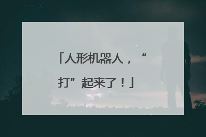 人形机器人，“打”起来了！