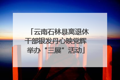 云南石林县离退休干部银发丹心映党辉举办“三展”活动