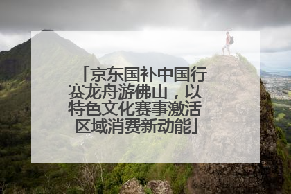 京东国补中国行赛龙舟游佛山，以特色文化赛事激活区域消费新动能