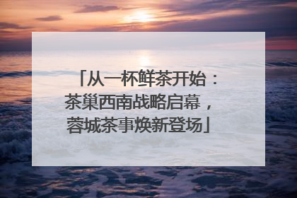 从一杯鲜茶开始：茶巢西南战略启幕，蓉城茶事焕新登场