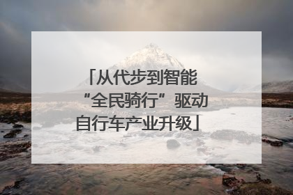 从代步到智能 “全民骑行”驱动自行车产业升级