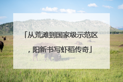 从荒滩到国家级示范区，阳新书写虾稻传奇