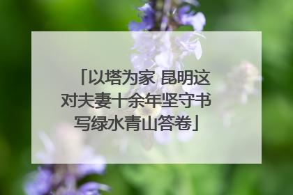 以塔为家 昆明这对夫妻十余年坚守书写绿水青山答卷