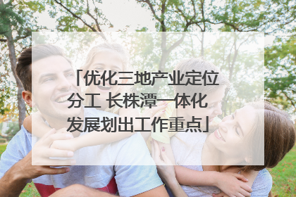 优化三地产业定位分工 长株潭一体化发展划出工作重点