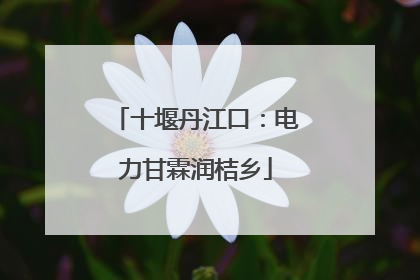 十堰丹江口：电力甘霖润桔乡