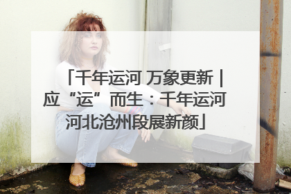 千年运河 万象更新｜应“运”而生：千年运河河北沧州段展新颜