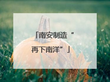 南安制造“再下南洋”