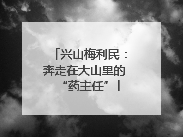 兴山梅利民：奔走在大山里的“药主任”