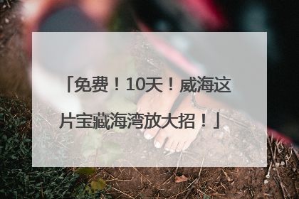 免费！10天！威海这片宝藏海湾放大招！