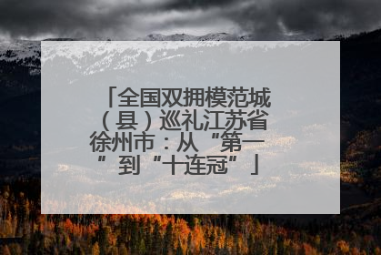 全国双拥模范城（县）巡礼江苏省徐州市：从“第一”到“十连冠”