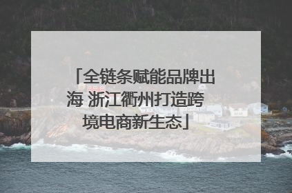 全链条赋能品牌出海 浙江衢州打造跨境电商新生态