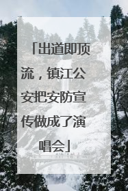 出道即顶流，镇江公安把安防宣传做成了演唱会