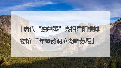 唐代“独幽琴”亮相岳阳楼博物馆 千年琴韵洞庭湖畔苏醒