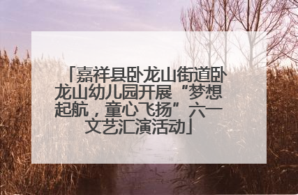 嘉祥县卧龙山街道卧龙山幼儿园开展“梦想起航，童心飞扬”六一文艺汇演活动