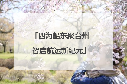 四海船东聚台州 智启航运新纪元