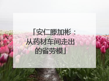 安仁滕加彬：从药材车间走出的省劳模