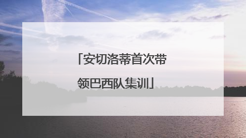 安切洛蒂首次带领巴西队集训