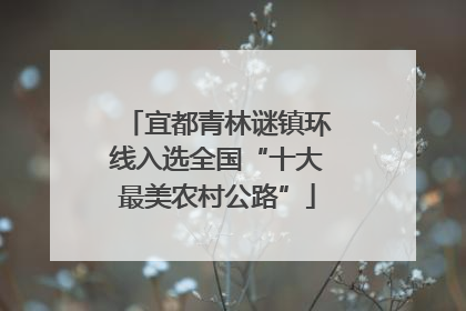 宜都青林谜镇环线入选全国“十大最美农村公路”