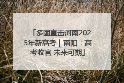 多图直击河南2025年新高考｜南阳：高考收官 未来可期